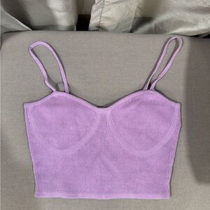 Lavender Crop Top